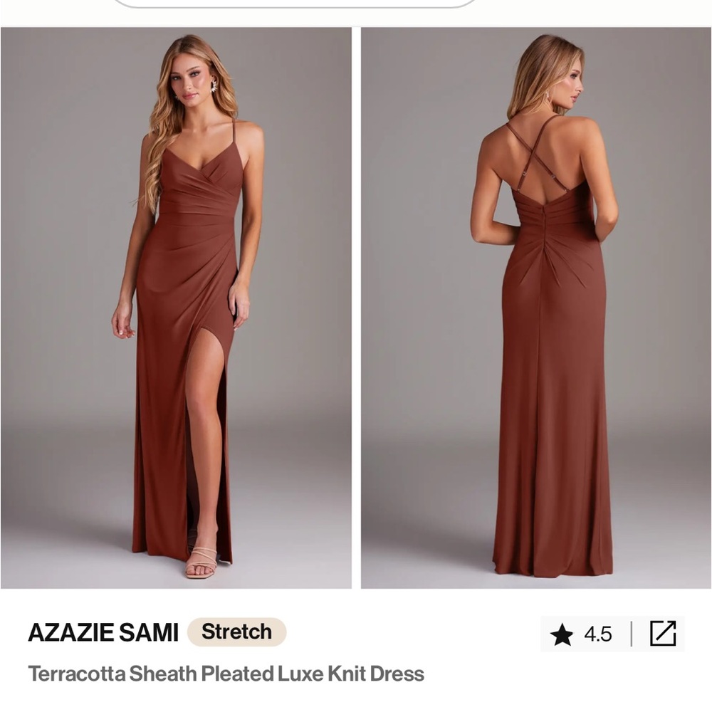 Azazie Sami A10 Terricota Dress